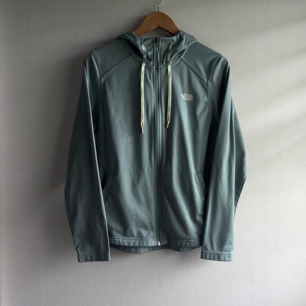 The North Face Full Zip Hooded Jacket Womens Large Sage Green Gorpcore Active